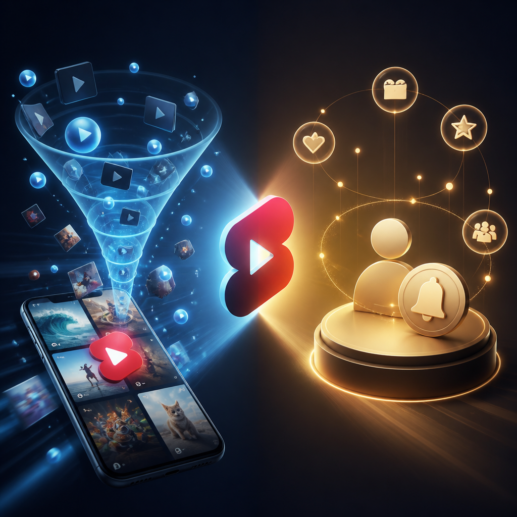 YouTube Shortsで再生数が取れるのに登録が弱い原因を比較｜登録率が低い動画の見分け方と改善優先順位