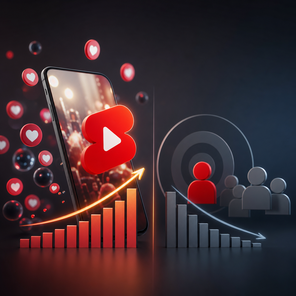 YouTube Shortsで再生数が取れるのに登録が弱い原因を比較|登録率が低い動画の見分け方と改善優先順位